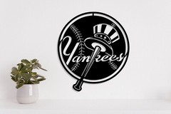 New York Yankees Laser cut vector file dxf, svg, eps. ai, pdf, png