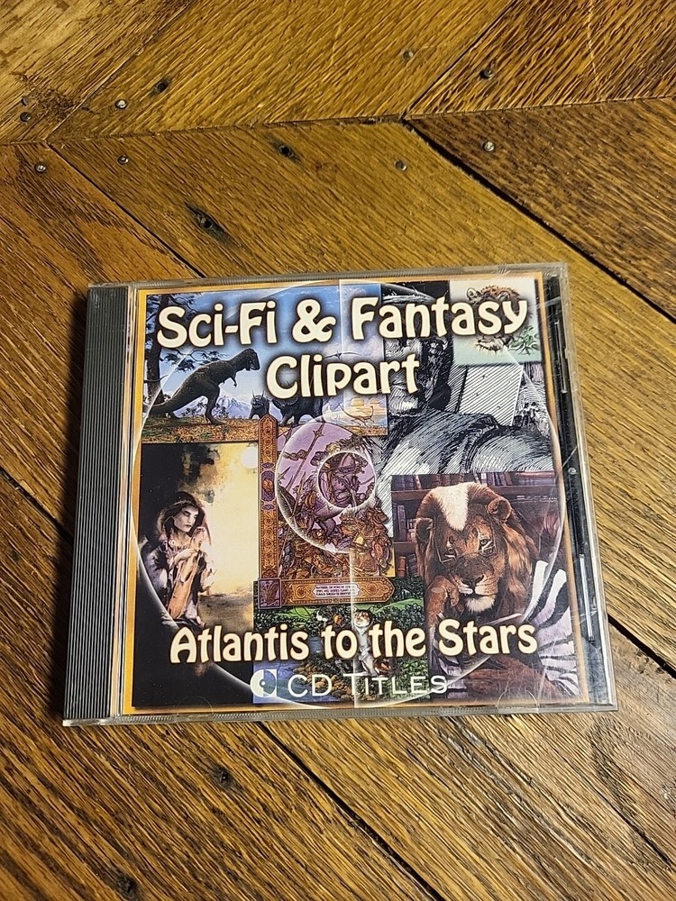 Sci-Fi& Fantasy Clip Art- Atlantis To The Stars, Windows 95 CD-ROM