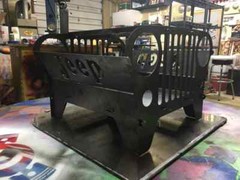 JEEP DXF File Firepit CNC Plasma Laser Waterjet Plotter Router Vector CNC File