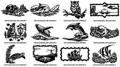 CNC Plasma Wall Art Sampler CNC Vectors in EPS, SVG, DXF CD-Rom FREE SHIP