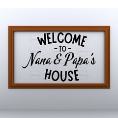 SVG, PNG, JPEG “Welcome to Nana and Papa’s House” For Cricut Design Space
