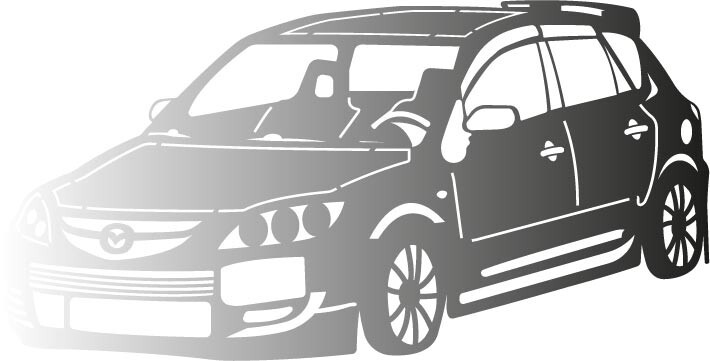 DXF SVG DWG CNC Plasma Laser Cut Wood Router – Mazda Speed3 2007 – Ready to Cut
