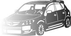 DXF SVG DWG CNC Plasma Laser Cut Wood Router – Mazda Speed3 2007 – Ready to Cut