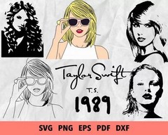 Taylor Swift SVG Bundle, SVG Files for Print & Cricut, Silhouette & Laser Cut