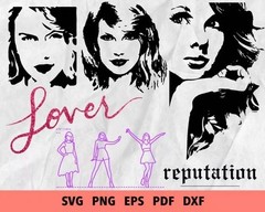 Taylor Swift SVG Bundle, SVG Files for Print & Cricut, Silhouette & Laser Cut