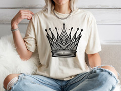 343 Royal Crown SVG Bundle King Queen PNG Tiara Silhouette Princess Cricut Vecto