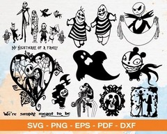 Nightmare before Chirstmas SVG Bundle – Halloween & Horror Cut Files for Cricut