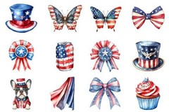 4th of July USA 250th Anniversary PNG Bundle Digital Download