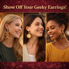 52 Geeky Earring SVG Bundle, Laser Cut Files Cricut Glowforge, Digital Download