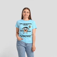 Dancing Coffee Cup PNG – Funny Coffee T-Shirt Design – Coffee in My Hand