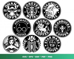 Starbucks SVG Bundle – Coffee Cut Files for Cricut, Silhouette & Laser Cutting