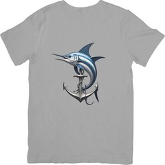 Powerful Marlin & Anchor Digital Art Bundle Ocean Inspired Cartoon Illustrations