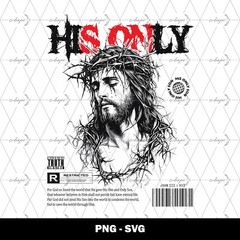 Christian Bible Verse Quotes PNG SVG Printable Clipart John 3:16 His Only Son