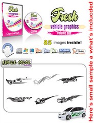 VEHICLE GRAPHICS CLIPART-VINYL CUTTER PLOTTER IMAGES-EPS VECTOR CLIP ART CD