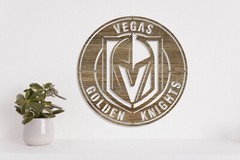 Vegas Golden Knights badge laser cut vector files dxf, svg, eps. ai, pdf, png