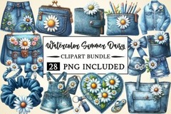 Mega Summer Clipart Bundle, 50 Collections, Digital Download