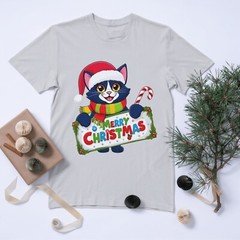 30 Merry Christmas Cat Digital Art Designs Cute Festive Cat Instant Download