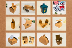 52 BOX TEMPLATE SVG Template with Handle Wedding Favors Party Favors Box Design