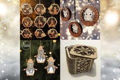 Christmas Laser Cut Mega Bundle 20+, 3D SVG Files, Digital Download