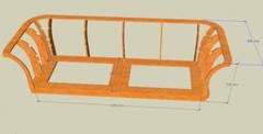 sofa structure Laser Cut CNC Router Plane design dxf art Vector