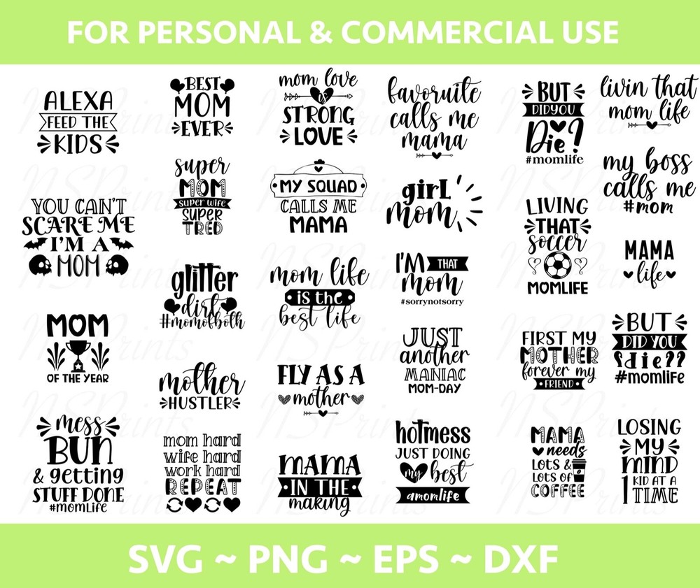 28 Mom svg bundle hand lettered | mothers day svg | mom life svg | mama svg
