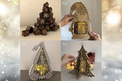 Christmas Laser Cut Mega Bundle 20+, 3D SVG Files, Digital Download
