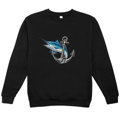 Powerful Marlin & Anchor Digital Art Bundle Ocean Inspired Cartoon Illustrations