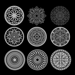 PACK +100 Mandala DXF SVG Ai | Laser Cut & CNC Designs Bundle On USB | CD