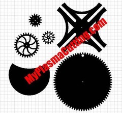 Steampunk selection of dxf CNC files for plasma delivered on flash drive