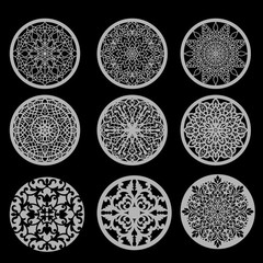 PACK +100 Mandala DXF SVG Ai | Laser Cut & CNC Designs Bundle On USB | CD