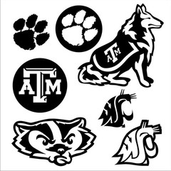 DXF CDR & EPS File For CNC Plasma or Laser Cut – College Sports Logos & Mascots