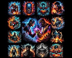 300+ NEWEST HALFTONE Graphic Designs | Anime & Superhero T-shirt designs