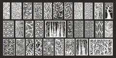 DXF-CDR of PLASMA LASER AND ROUTER Cut -CNC 30 BEST PANELS