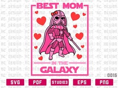 Best Mom in the Galaxy SVG PNG JPG – Digital Cricut Game Sign, Clipart, Mom svg
