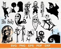 Nightmare before Chirstmas SVG Bundle – Halloween & Horror Cut Files for Cricut