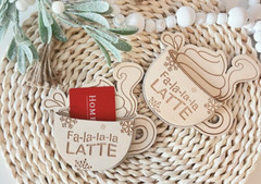 DIGITAL SVG Laser Cut File Coffee Cup Gift Card Holder Christmas Gift Glowforge