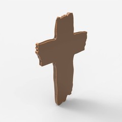 Digital Jesus Cross – STL – 3D Model for CNC and 3D Printer