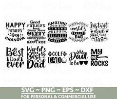 55 MEGA Father’s Day SVG Bundle, Dad SVG, Best Dad SVG, Whiskey Label, Daddy Svg