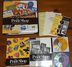 Vintage The Print Shop Premier Edition CD Rom 1997 Manual Teachers Template