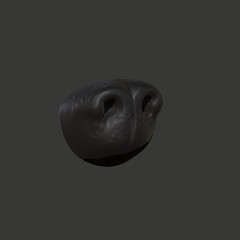 Animal Nose Sculpture STL CNC File – 3D Printable Design