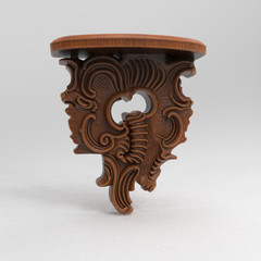Ornamental Corbel Sculpture Printable Design Sculpture STL CNC File – 3D