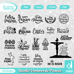 pascua svg, bundle design, cricut, png, Silhouette archivos.