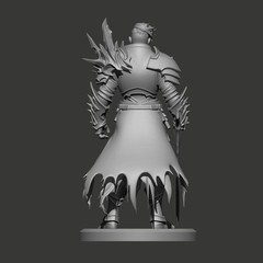 CNC Warrior Knight – 3D Printable – STL File for Laser & 3D Printing Resin Print