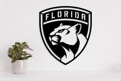 Florida Panthers badge laser cut vector files dxf, svg, eps. ai, pdf, png