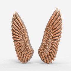 Angels Wings Wood Carving Design – Wood Carving Design – 3D STL CNC File