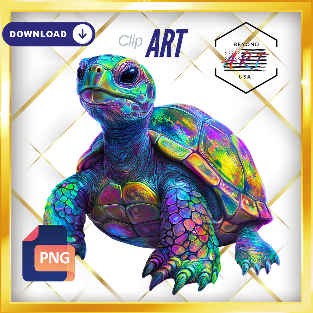 A Cub’s Colorful Adventure with Hyper-Realisti – Digital Download Clip Art #44