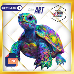 A Cub’s Colorful Adventure with Hyper-Realisti – Digital Download Clip Art #44