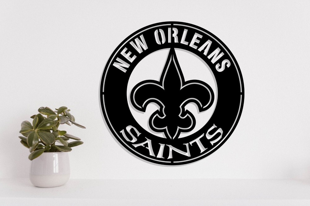 New Orleans Saints badge laser cut vector files dxf, svg, eps. ai, pdf, png