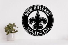 New Orleans Saints badge laser cut vector files dxf, svg, eps. ai, pdf, png