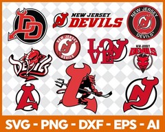 NHL Teams SVG Bundle, Sports Cut Files for Cricut, Silhouette & Laser Cutting
